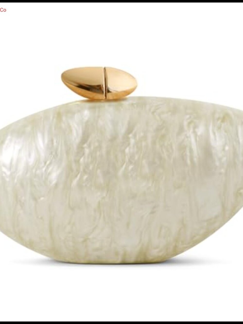 Acrylic Seashell Clutch Evening Bag with Shoulder Strap